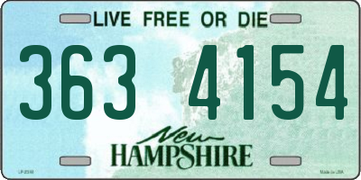 NH license plate 3634154