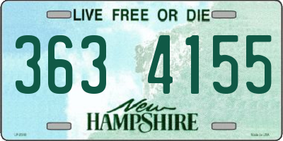 NH license plate 3634155