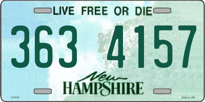 NH license plate 3634157