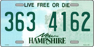 NH license plate 3634162
