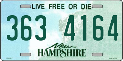 NH license plate 3634164