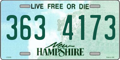 NH license plate 3634173