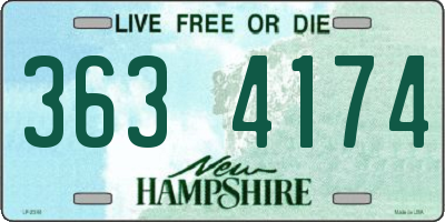 NH license plate 3634174