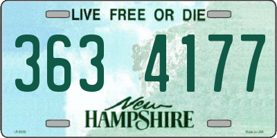 NH license plate 3634177
