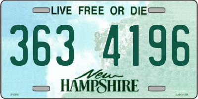 NH license plate 3634196