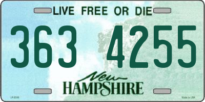 NH license plate 3634255