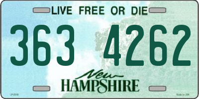 NH license plate 3634262