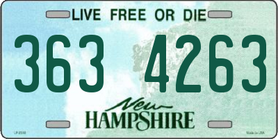 NH license plate 3634263