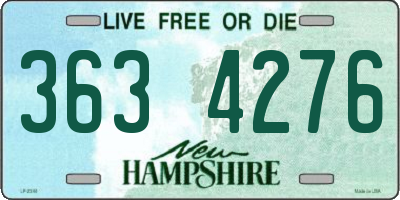 NH license plate 3634276