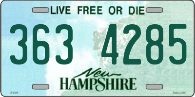 NH license plate 3634285