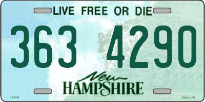 NH license plate 3634290