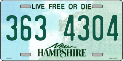 NH license plate 3634304