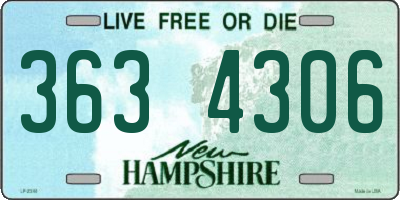NH license plate 3634306