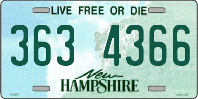 NH license plate 3634366
