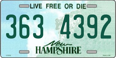 NH license plate 3634392