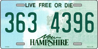 NH license plate 3634396
