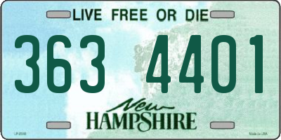NH license plate 3634401