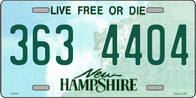 NH license plate 3634404