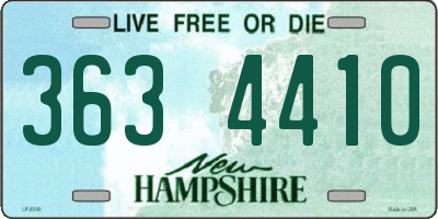 NH license plate 3634410