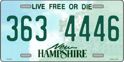 NH license plate 3634446