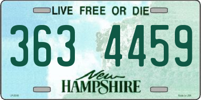 NH license plate 3634459