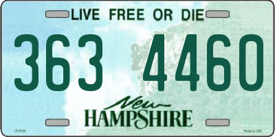NH license plate 3634460