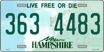 NH license plate 3634483