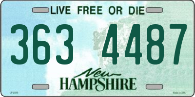 NH license plate 3634487