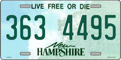 NH license plate 3634495