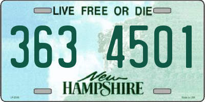 NH license plate 3634501