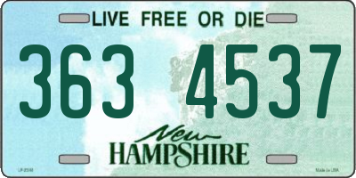 NH license plate 3634537