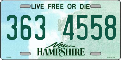 NH license plate 3634558