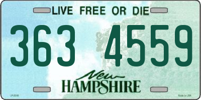 NH license plate 3634559