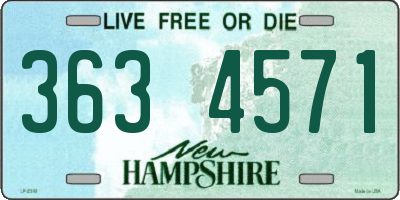 NH license plate 3634571