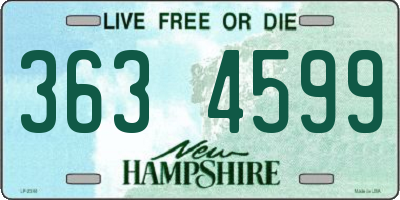 NH license plate 3634599