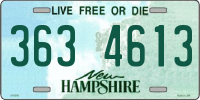 NH license plate 3634613