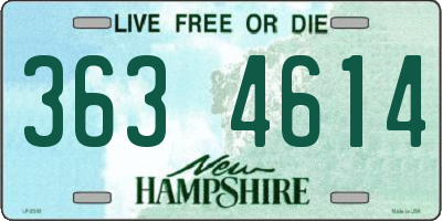 NH license plate 3634614