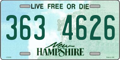 NH license plate 3634626