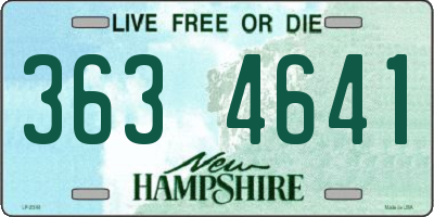 NH license plate 3634641