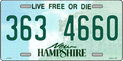 NH license plate 3634660