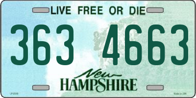 NH license plate 3634663