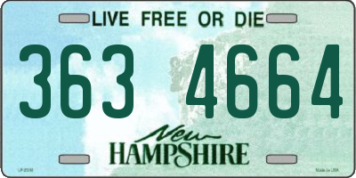 NH license plate 3634664