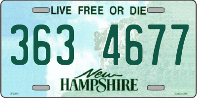 NH license plate 3634677