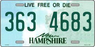 NH license plate 3634683