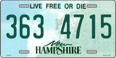 NH license plate 3634715