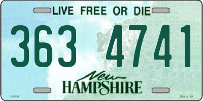 NH license plate 3634741