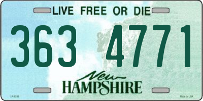 NH license plate 3634771