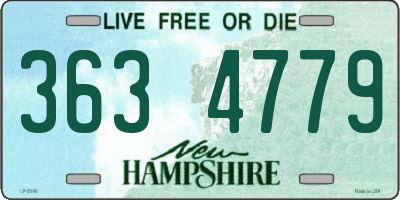 NH license plate 3634779