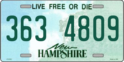 NH license plate 3634809