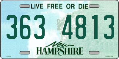 NH license plate 3634813